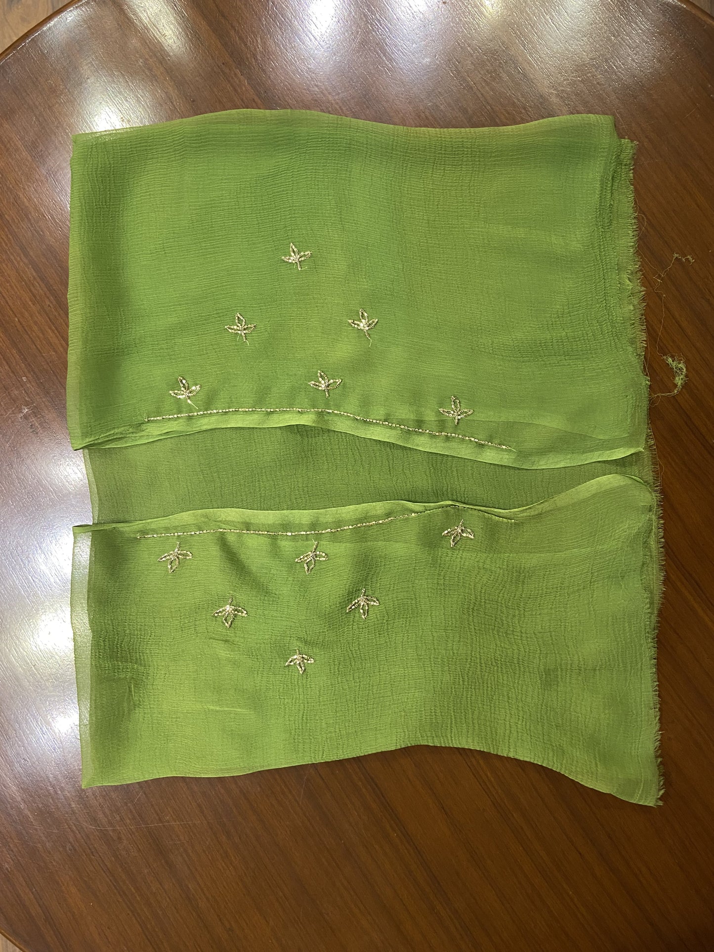 Light Green Chiffon Saree